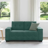 Canapé deux places avec coussin Vert foncé Velours