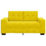 Canapé deux places avec coussin Jaune Velours