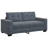 Canapé causeuse gris foncé 140 cm velours