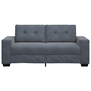 Canapé causeuse gris foncé 140 cm velours