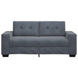 Canapé causeuse gris foncé 140 cm velours