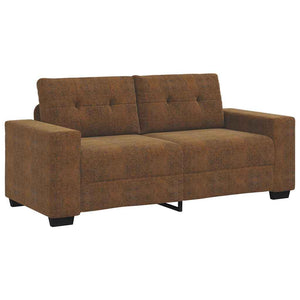 Canapé deux places avec coussin Marron Faux cuir