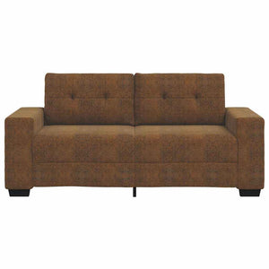 Canapé deux places avec coussin Marron Faux cuir