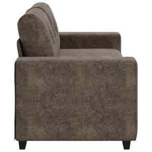 Canapé deux places avec coussin Gris foncé Cuir artificiel