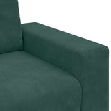 Canapé avec coussin Vert foncé Velours