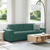 Canapé avec coussin Vert foncé Velours