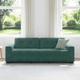 Canapé avec coussin Vert foncé Velours