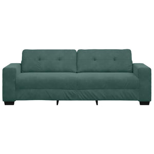 Canapé avec coussin Vert foncé Velours