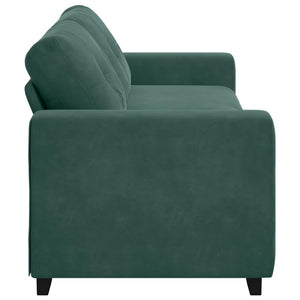 Canapé avec coussin Vert foncé Velours