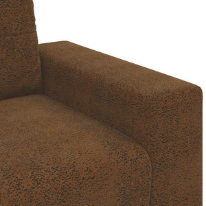 Canapé avec coussin Marron Faux cuir et Bois