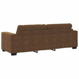 Canapé avec coussin Marron Faux cuir et Bois