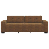 Canapé avec coussin Marron Faux cuir et Bois