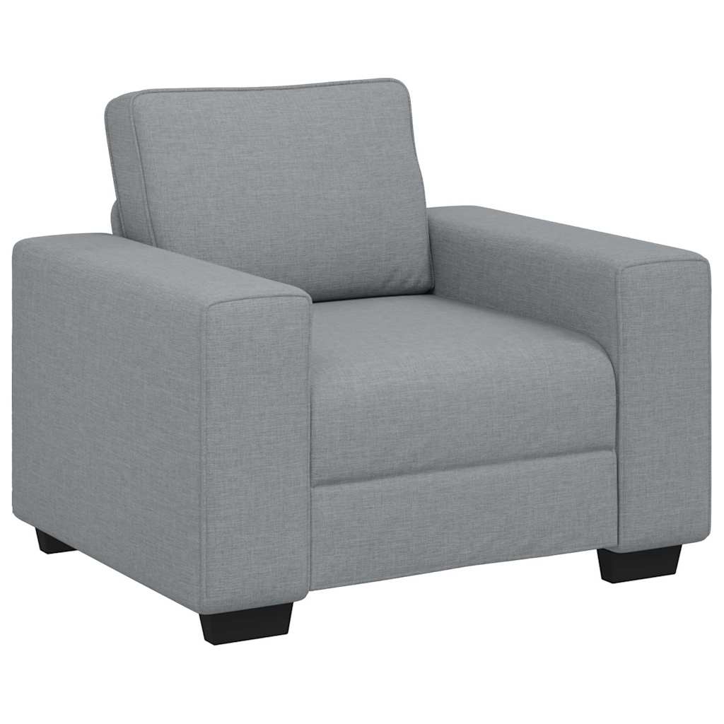 Fauteuil gris clair 60 cm tissu