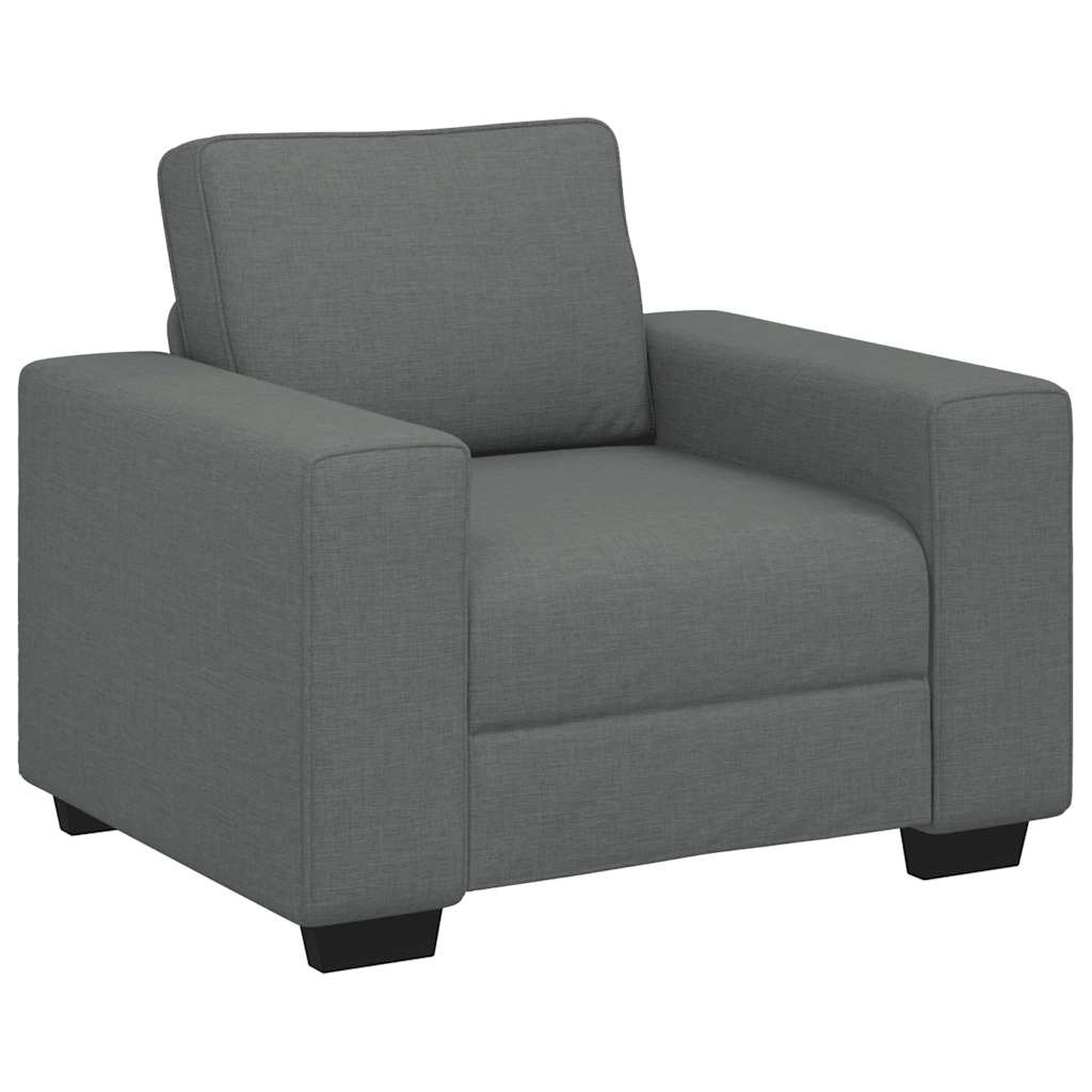 Fauteuil gris foncé 60 cm tissu