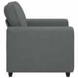 Fauteuil gris foncé 60 cm tissu