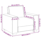 Fauteuil noir 60 cm tissu