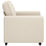 Canapé avec coussin avec oreiller Beige 100 x 77 x 82 cm Lin