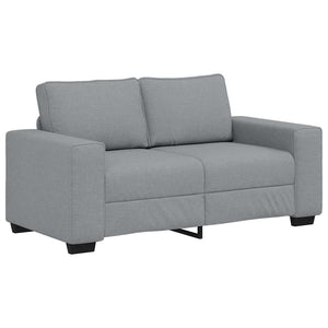Canapé à 2 places gris clair 120 cm tissu