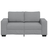Canapé à 2 places gris clair 120 cm tissu