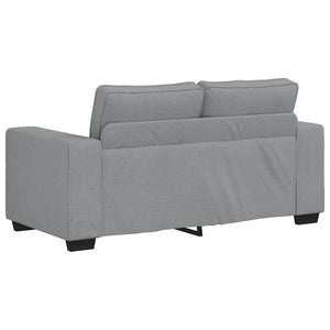 Canapé à 2 places gris clair 120 cm tissu