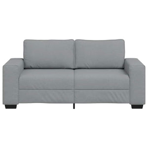 Canapé à 2 places gris clair 140 cm tissu