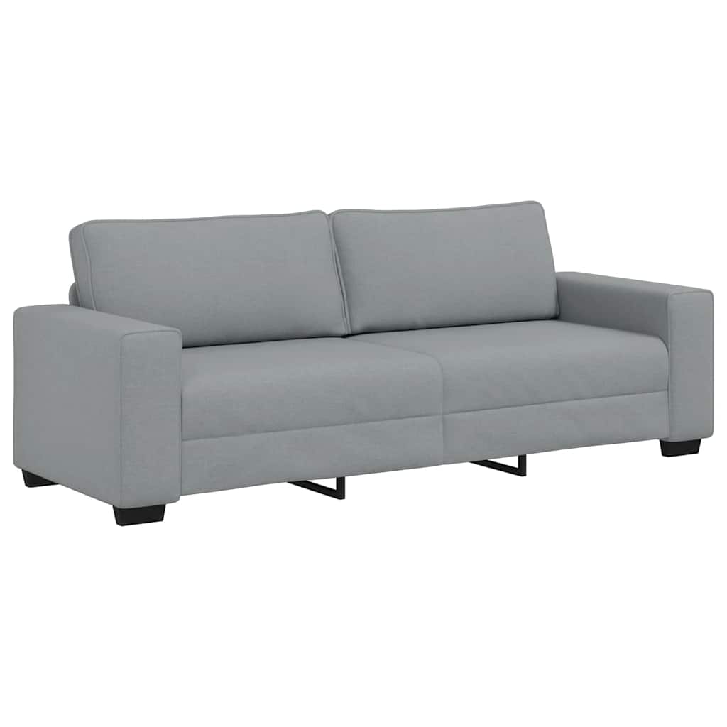 Canapé à 3 places gris clair 180 cm tissu