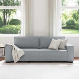 Canapé à 3 places gris clair 180 cm tissu