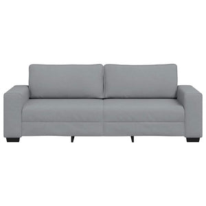 Canapé à 3 places gris clair 180 cm tissu