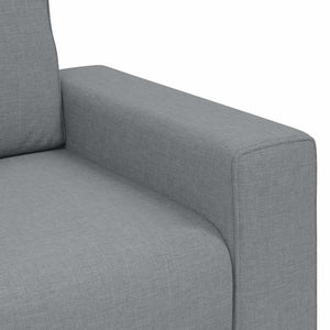 Canapé à 3 places gris clair 180 cm tissu
