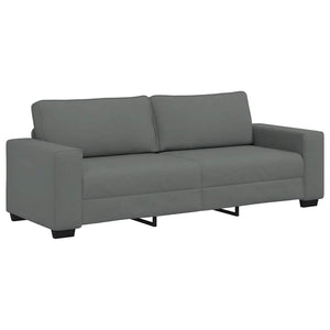 Canapé à 3 places gris foncé 180 cm tissu