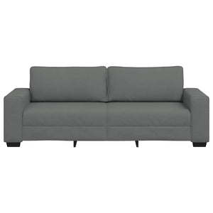 Canapé à 3 places gris foncé 180 cm tissu