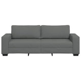 Canapé à 3 places gris foncé 180 cm tissu