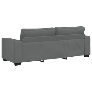 Canapé à 3 places gris foncé 180 cm tissu