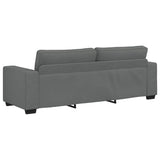 Canapé à 3 places gris foncé 180 cm tissu