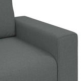 Canapé à 3 places gris foncé 180 cm tissu