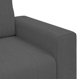Canapé causeuse gris foncé 140 cm tissu velours côtelé