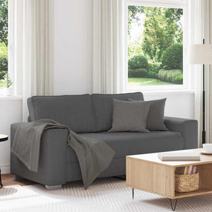 Canapé causeuse gris foncé 140 cm tissu velours côtelé