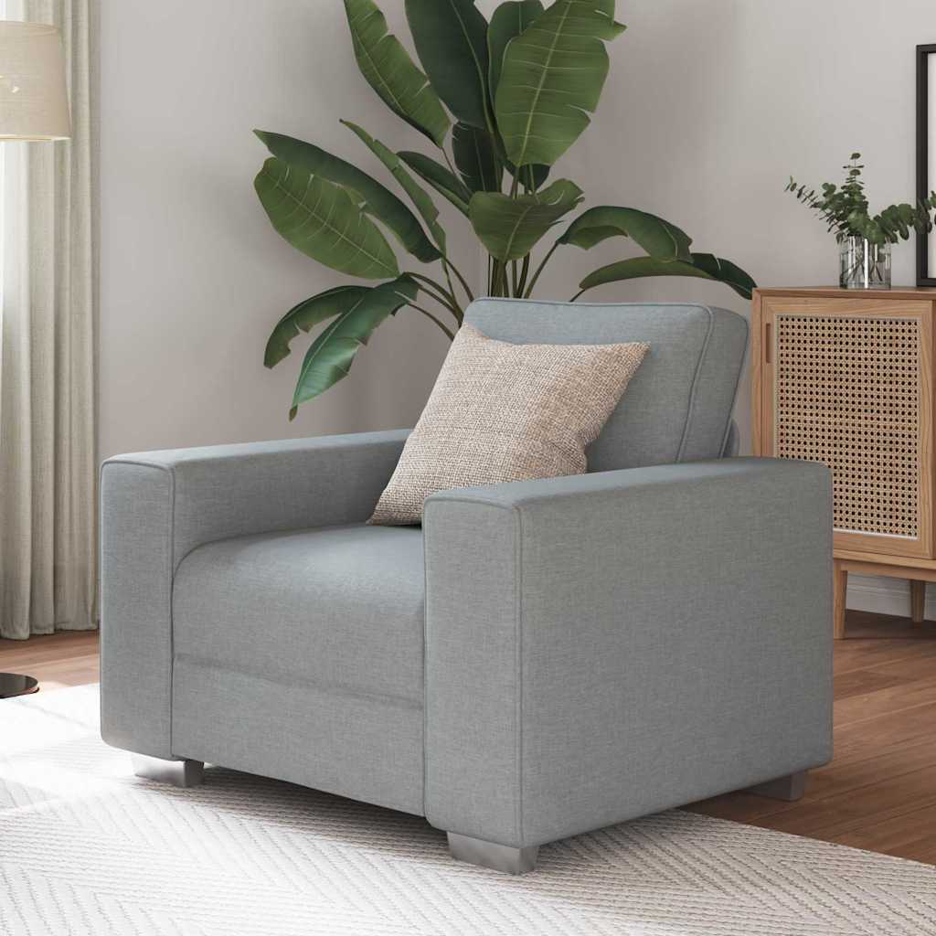 Canapé avec coussin Gris clair 100 x 77 x 82 cm tissu