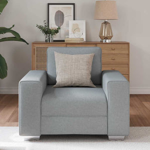 Canapé avec coussin Gris clair 100 x 77 x 82 cm tissu
