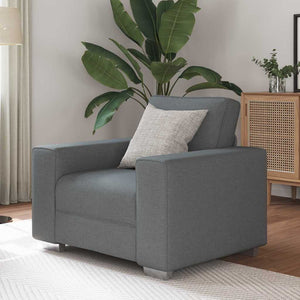 Canapé avec coussin Gris foncé 100 x 77 x 82 cm tissu