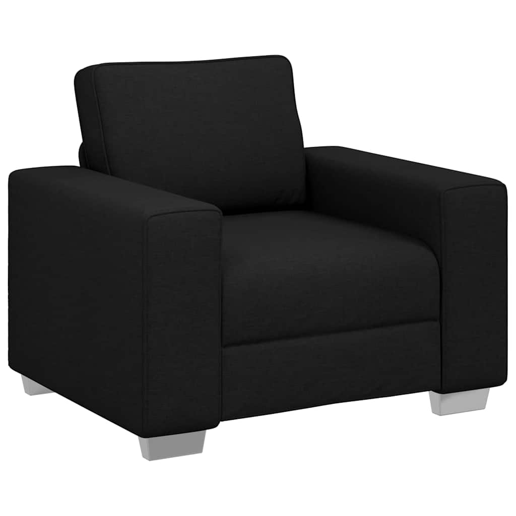 Canapé avec coussin Noir 100 x 77 x 82 cm tissu
