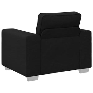 Canapé avec coussin Noir 100 x 77 x 82 cm tissu