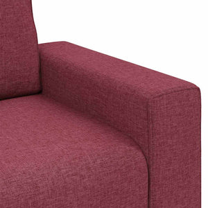 Canapé avec coussin Rouge bordeaux 100 x 77 x 82 cm tissu