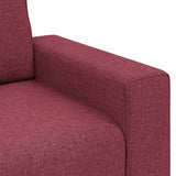 Canapé avec coussin Rouge bordeaux 100 x 77 x 82 cm tissu