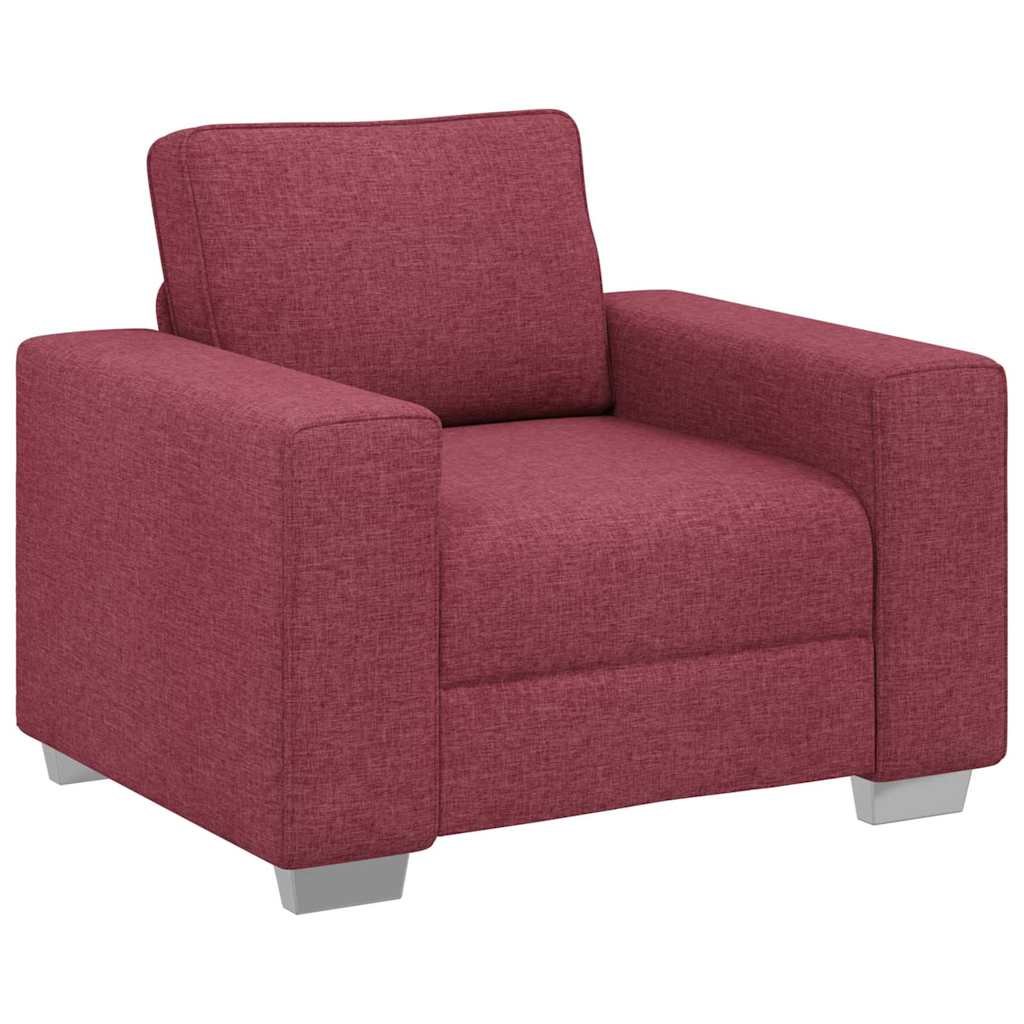 Canapé avec coussin Rouge bordeaux 100 x 77 x 82 cm tissu