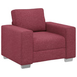 Canapé avec coussin Rouge bordeaux 100 x 77 x 82 cm tissu