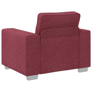 Canapé avec coussin Rouge bordeaux 100 x 77 x 82 cm tissu