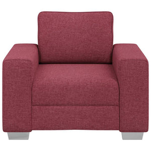 Canapé avec coussin Rouge bordeaux 100 x 77 x 82 cm tissu