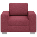 Canapé avec coussin Rouge bordeaux 100 x 77 x 82 cm tissu