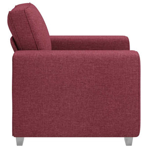 Canapé avec coussin Rouge bordeaux 100 x 77 x 82 cm tissu